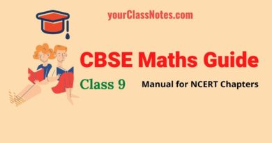 CBSE Class 9 Mathematics Study Guide | pdf notes download | NCERT